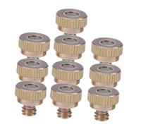 Parliky 10 pièces Brumisation Basse Pression Acier Inoxydable Embouts Pulvérisation pour Système Refroidissement Extérieur Accessoires Arrosage Atomisation Fine