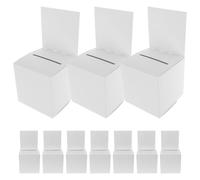 Parliky 10 Pièces Lot de Boîtes à Tirage au Sort Pliables Multifonctions pour Vote Dons et Tirages Au Sort Papier Robuste Facile à Installer pour Fêtes et Réunions