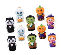 Parliky 10 Pièces Lot de Marionnettes à Doigts Cartoons Jeu Interactif Parent Garçon Fille Halloween Jouets Animation pour Garçon Fille Fête et Conte