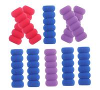 Parliky 10 pièces Manchons Ergonomiques Dérapants Mousse pour Stylo et Crayon Protection Confortable Doigt Accessoires Aide à Assortiment de Couleurs