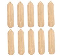 Parliky 10 Pièces Signets Vierges avec Étiquettes DIY Bricolage Marque Pages Non pour Lecture et Décoration par Pack