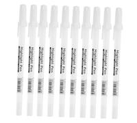 Parliky 10 pièces Stylo Marqueur Blanc Indélébile Effet Lumineux pour Dessin Peinture DIY Stylo Marqueur Haute Visibilité pour Papier Sombre Fournitures Scolaires et Couleur Aléatoire
