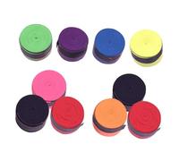Parliky 10 Rouleaux Bandes de Grip Raquette de Tennis et Badminton Absorbantes Antidérapantes Bande Taping Résistante et Confortable Multicolores pour Meilleure Adhérence et Protection