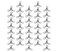 Parliky 100 Émerillons Triples en Acier Inoxydable pour Pêche Connecteurs Pivotants à Connexion Rapide Lot de 50 Pièces Haute Résistance Adaptés Eau Douce et Eau Salée Accessoires