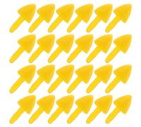 Parliky 100 Pcs Becs de Poulet Factices en Plastique Jaune 7X14 MM Accessoires DIY Bricolage Artisanat Petites Parties Buccales D’Oiseaux pour Fabrication de Jouets Animaux et