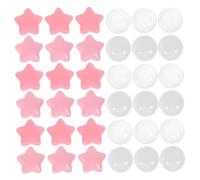 Parliky 100 pièces Balles Plastique Colorées Étoiles et Rondes pour Parc à Balles Garçon Fille Sécurité Développement Motricité Jouets Piscine pour Tout