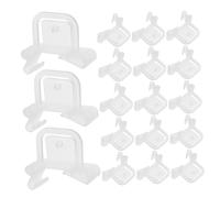 Parliky 100 Pièces Clips de Fixation pour Cartes de Rayonnage Supermarché Transparent Clips Plastique Support de Cartes pour Affichage Publicitaire Accessoires de Présentation Magasin