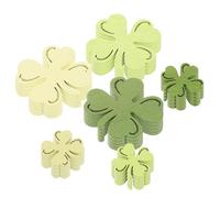 Parliky 100 Pièces Confettis Bois Trèfle Chanceux Décorations de Table Saint-patrick Résistants et Élégants pour Fête et Décor Maison Irish Shamrock Adornments