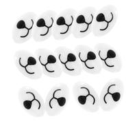 Parliky 100 pièces Nez et Bouche de Sécurité pour Crochet Accessoires DIY pour Poupées et Peluches Fond Plat Ovale Matériel pour Personnalisées