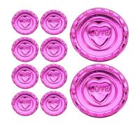 Parliky 100 Pièces Pirate Plastique Love Décorations Saint-Valentin Accessoires Loisirs Créatifs Joyeux Fêtes