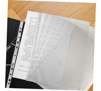 Parliky 100 pièces Pochettes Perforées PP Protège Documents à Chargement Haut Lot pour Rangement Dossiers et Trieurs