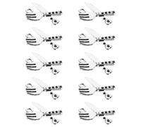 Parliky 100pièces Breloques Forme de Mini Couverts Alliage pour Création de Bijoux Pendentifs Rustiques pour Colliers et Bracelets Fournitures Loisirs Créatifs