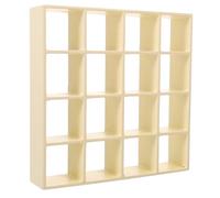 Parliky 12 en Bois Couleur Ivoire, Étagère Bibliothèque Décor Maison de Poupée, Accessoires Miniatures pour Modélisme et Décoration