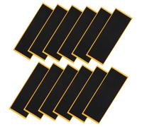 Parliky 12 pièces Bande Adhésive Mousse Antidérapante pour Fingerboard Accessoire Skate Doigts Noir Grip Planche roulettes pour Skateboard