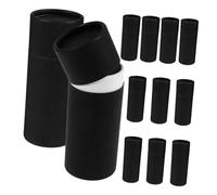 Parliky 12 pièces Boîtes Tubes Papier pour Bouteilles Huile Essentielle Cylindres Ronds Multifonctions pour Stockage Cadeaux et DIY Emballage Élégant et Épuré Noir