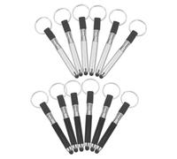 Parliky 12 Pièces Capacitive Stylus Pens Key Rings Portable Touchscreen Drawing Pen Keychain Set with and Shells for Easy Carry