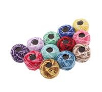 Parliky 12 pièces Lot de Fils à Broder Coton Multicolores pour Point Croix Couture et DIY Bracelets Fil Résistant pour Loisirs Créatifs et Tissage