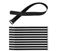 Parliky 12 Pièces Lot de Sangles Réglables pour Fixation Réutilisable de Parasol de Jardin Bande de Serrage Résistante Au Vent pour Terrasse et Balcon Organiseur Sécurisé pour Extérieur