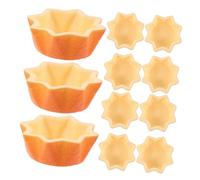 Parliky 12 Pièces Miniature Fake Cupcake Liners Kit for Dollhouse Baking Toys Realistic DIY Mini Cake Trays for Family Interaction and Creative Pretend Play