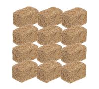 Parliky 12 pièces Miniature Mini Hay Bales Naturel Décor Foin Artificiel pour Maison de Poupée et Jardin DIY Accessoires Micro Paysage Cadeau Créatif