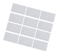 Parliky 12 pièces Pochettes Porte-Cartes Auto-adhésives Transparentes Plastique PVC EVA Protection pour Badges et Cartes Organisateur Pratique pour Bureau École et Supermarché