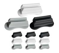 Parliky 12 pièces Porte-stylo Adhésif Silicone Clip de Bureau pour Crayons et Marqueurs Organiseur Autocollant pour Carnets et Tableaux Maintien Sécurisé et Installation Facile