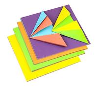 Parliky 120 feuilles Papier Origami Double Face Carrées Bicolores pour Garçon Fille et Adultes Papier Cartonné Couleur Réversible pour Bricolage DIY Artisanat et Décoration