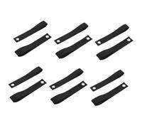 Parliky 12pcs Sangles de Fixation pour Kayak en Nylon Noir, Haute Résistance, Économisant la Force, Alternative pour Véhicules sans Crochet D'attelage, pour Chargement Voiture