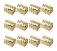 Parliky 12pièces Lot de Mini Coffres au Trésor Pirates Petits Coffres Vintage Boîtes à Souvenirs pour Cadeaux de Mariage et Fêtes Anniversaire