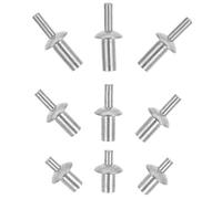 Parliky 130 pièces Kit Rivets Expansion Aluminium Tête Ronde Rivets à Frapper Aluminium avec Noyau Renforcé Fixation Fiable pour Électroménager Mécanique et Instruments de Précision