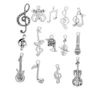 Parliky 14 pièces Petit Pendentif Violon Créatif Bijoux Faits Main Mignons Charms Instruments de Musique Accessoires DIY pour Colliers et Décorations Personnelles