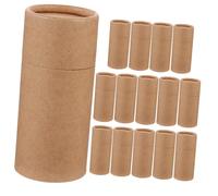Parliky 15 pièces Boîte de Rangement Kraft avec Couvercle Tube de Stockage pour Bouteilles Huile Essentielle Emballage et Réutilisable Format pour Thé et Bâtons Parfumés