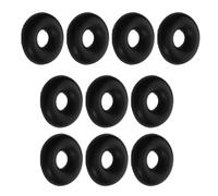 Parliky 15 Pièces Butée de Poulie de Câble de Gym Bague Limite en Caoutchouc Noir, Accessoire de Machine de Fitness, Sécurité Renforcée pour Équipements d'exercice