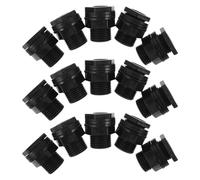 Parliky 15 Raccords Rapides Mâles pour Tuyau D’Arrosage 1/2 Npt X 3/4 GHT Adaptateurs Filetés Robustes pour Réservoir D’Eau Jardin Terrasse et Entretien Extérieur