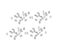 Parliky 1500 pièces Perles à Sertir Cuivre Argentées Accessoires DIY pour Création Bijoux de Tubes pour Bracelets et Colliers