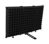 Parliky 1pièce Écran Isolation Microphonique Panneaux Pliables Bouclier Antivent Et Anti- Pour Enregistrement Portable Pour Studio Maison Et Diffusion Direct Noir