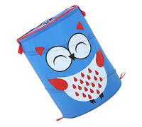 Parliky 1pièce Panier De Rangement Pliable Oxford Organisateur Multifonctionnel Pour Jouets Et Linge Design Hibou Adorable Pour Chambre Garçon Fille Et Salle De Bain Bleu Foncé