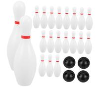 Parliky 2 Ensembles Jeu de Quilles Garçon Fille PVC Jeu de Bowling Intérieur Extérieur avec Quilles et Boules Sportif Éveil pour Garçons et Filles