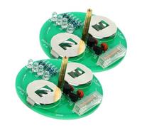 Parliky 2 Ensembles Kit de Soudure Électronique Gyroscope Rotatif LED DIY Entraînement Pratique Portable pour Amateurs et Formation