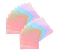 Parliky 2 Ensembles Lot de Intercalaires à Onglets avec Poche Séparateurs Plastique pour Classeur à Anneaux Organisateur de Fichiers Léger et Résistant pour Étudiants et Bureau