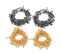 Parliky 2 Paquets De Strass Acrylique à Dos Angulaire pour Décoration De Mariage Strass Doré Et Noir pour Embellissement De Vêtements Et Décorations De Fête