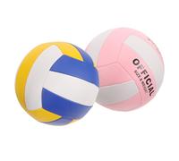 Parliky 2 pièces Ballon Volley Training Doux pour Entraînement Intérieur Polyvalent Surface Lisse Grip Confortable Machine Cousu Adapté Compétition et Loisirs