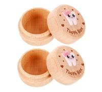 Parliky 2 pièces Boîte à Dents de Lait Boîte à Souvenirs Garçon Fille et Minimaliste Organiseur pour Premières Dents Perdues Fille Garçon