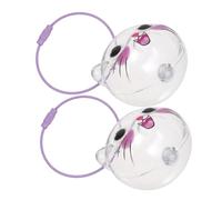 Parliky 2 Pièces Boîte de Conservation Poils de Chat Transparente Porte-clés Mémoire Animal Coffret Commémoratif Portable pour Poils de Chat Accessoire Transparent pour Clés Sacs et Sacs à