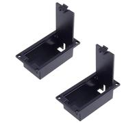 Parliky 2 pièces Boîtier Batterie pour Guitare et Basse Active Compartiment Compact pour Pickup Remplacement Facile pour Équipement Guitare Basse Lot de Noir
