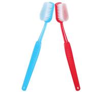 Parliky 2 Pièces Brosse à Dents Géante Rouge et Bleue Accessoire Photo Oversize pour Fête Décoration de Stand Photo et Animation Réseaux Sociaux