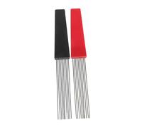 Parliky 2 Pièces Brosse Grattoir Guiro Rouge et Noir pour Garçon Fille et Adultes Accessoire Percussion Latin pour Coordination Main Œil Sécurité Garçon Fille Expression Musicale et Jeu