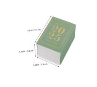 Parliky 2 Pièces Calendrier de Bureau Mini Format Déchirable Série Poésie Narrative Décor Compact pour Bureau et Maison