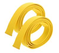 Parliky 2 pièces Ceinture de Karaté Confortable pour Entraînement Arts Martiaux Hommes Adultes Taekwondo Judo