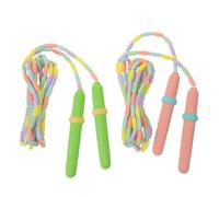 Parliky 2 Pièces Corde à Sauter Perlée Garçon Fille Légère Entraînement Fitness Extérieur Faible Résistance Au Vent Adaptée Garçons et Filles Saut Facile et Rapide